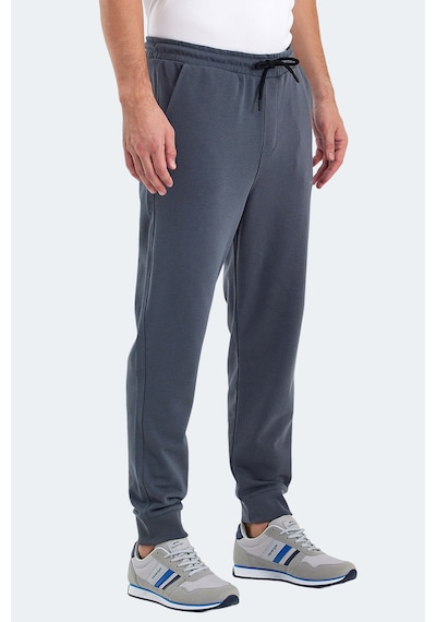 Slazenger Onıonıx I Erkek Cepli Koyu Gri Kamuflaj Eşofman Altı Koyu Gri Kamuflaj
