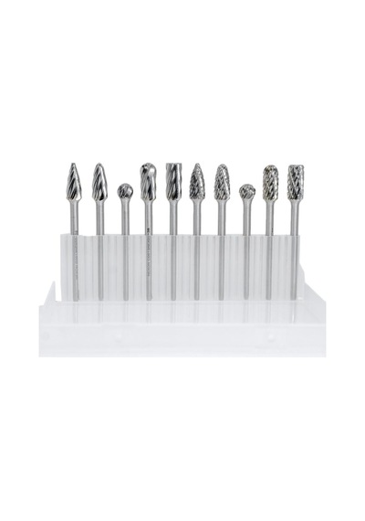 6318 Ahşap-metal Karbür Kalıpçı Freze Ucu 10 Parça 3 Mm Saplı