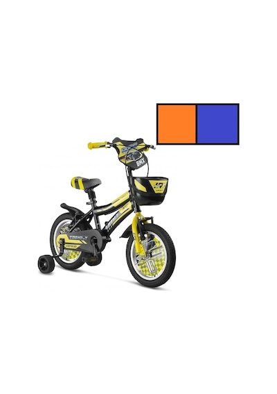 Ümit 1402 Trend-y-bmx-sepet-v-erkek Çocuk Bisikleti 14 Jant Turuncu Mavi Çok Renkli