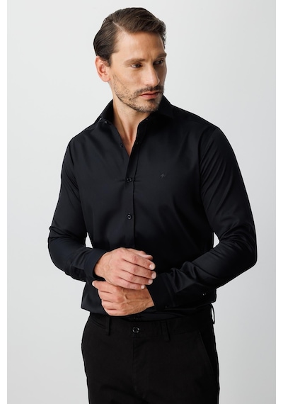Igs Siyah Regular Fit Geniş Kalıp Klasik Yaka Düz Uzun Kollu Cepsiz %100 Pamuk Non Iron Ütü İstemeyen Gömlek -23973 Igs Siyah Regular Fit Geniş Kalıp Klasik Yaka Düz Uzun Kollu Cepsiz %100 Pamuk Non Iron Ütü İstemeyen Gömlek -23973