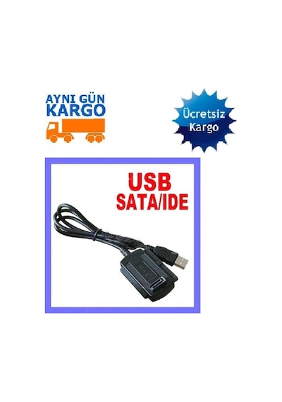 Usb Ide Sata Çevirici Çevirici Dönüştürücü 4534P Hdd Cdrom Kablo