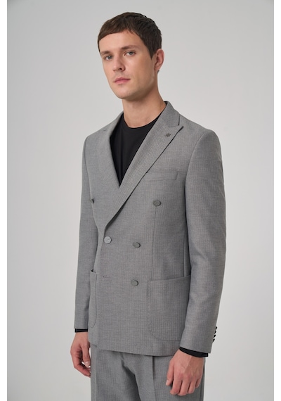Morven Erkek Gri Poliviskon Trend Desenli Slim Fit Sivri Yaka Takım Elbise 26ms001012100 Gri Morven Erkek Gri Poliviskon Trend Desenli Slim Fit Sivri Yaka Takım Elbise 26ms001012100 Gri