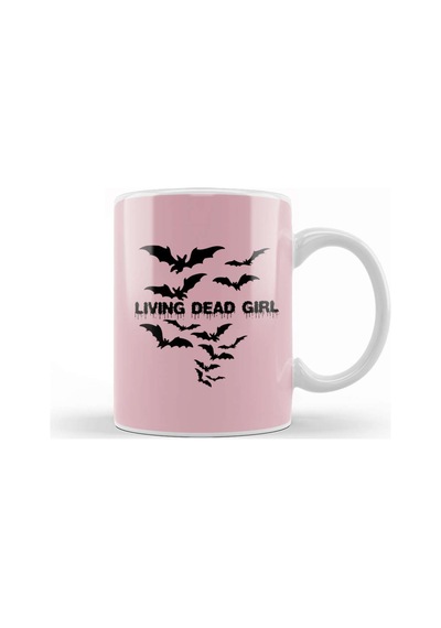 Living Dead Girl Gothic Vampire Twilight Grunge Punk Post Bats Wings Kupa Bardak Porselen Karışık