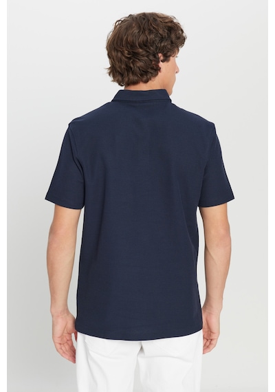 AC&Co / Altınyıldız Classics Erkek Lacı %100 Pamuk Slim Fit Dar Kesim Polo Yaka Jakarlı Triko Tişört Lacı