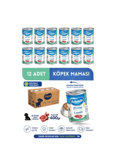 Premium Kuzu Etli Yavru Köpek Konservesi 24x400 Gr Chunk Special