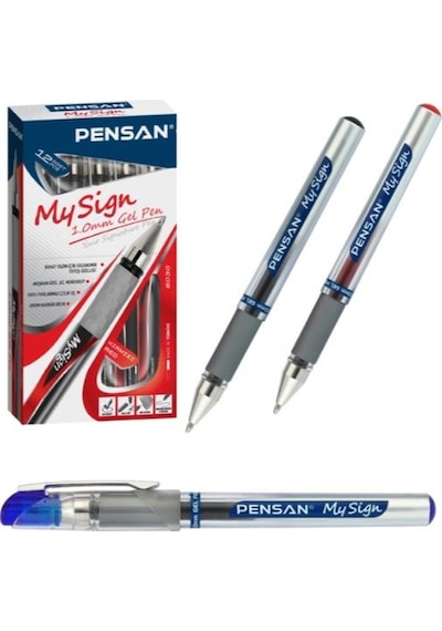 Pensan Roller Kalem My-Sign Jel Bilye Uçlu İmza Kalemi 1.0 MM Mav