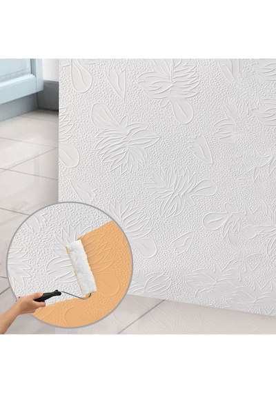 Tink 3d Duvar Paneli Boyanabilir Dekota 60x60 Cm Ağaç Desenli 4 Adet