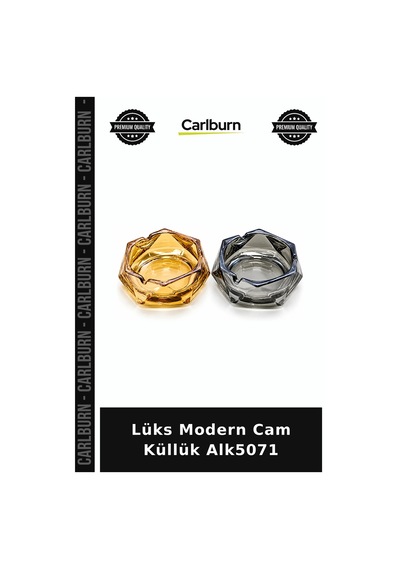 Özel Üretim Dekoratif Salon Ofis Şık Lüks Modern Cam Küllük Alk5071