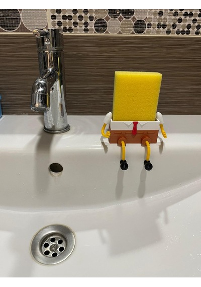 Markamakina Süngerlik ve Sünger Tutacağı Sponge Bob Çok renkli