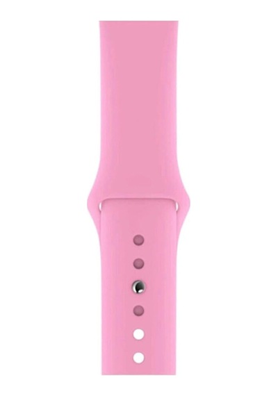Apple Watch Uyumlu T500 Ultra/t500 Plus 3/4/5/6/7/8/se 42-44-45-49mm Silikon Spor Kordon, Pembe
