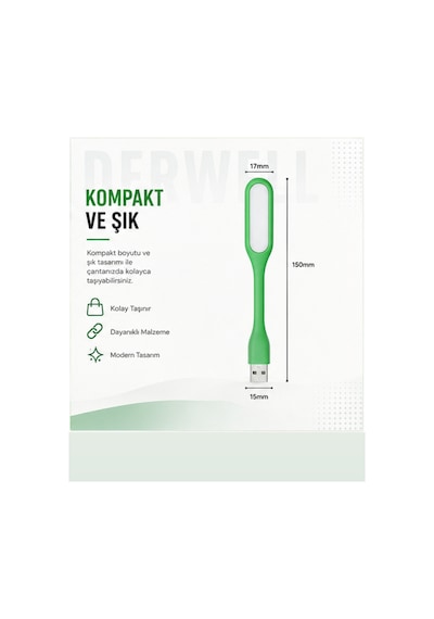 Esnek Usb Led Lamba Powerbank Laptop Ve Pc İçin Taşınabilir Gece Lambası Ve Kitap Okuma Işığı