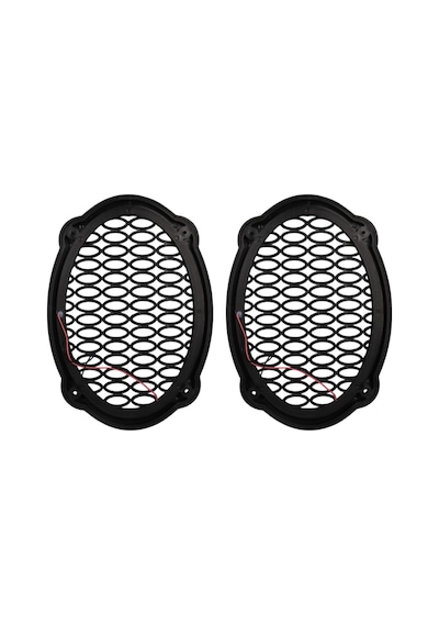 Poke Pk-5052 Oval Hoparlör Kapağı Turuncu Led Sabit 2'li Paket