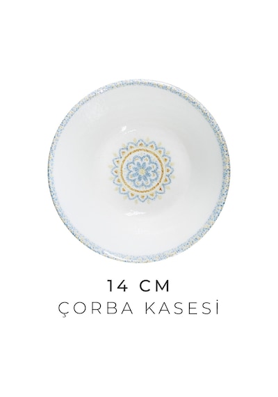 Kitchen Life 12 Parça 4 Kişilik Mosaik Porselen Yemek Takımı  - New Bone  Yemek Seti