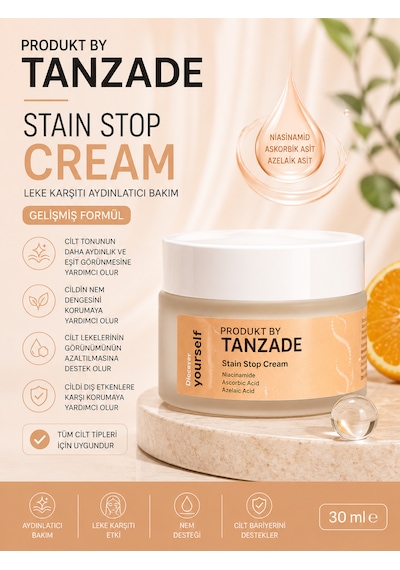 Produkt By Tanzade Leke Karşıtı Yüz Bakım Kremi 30 Ml Aydınlatıcı Ve Cilt Tonu Eşitleyici Bakım Kremi