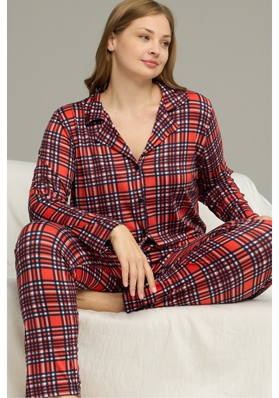 Siyah İnci Büyük Beden Battal Boy Gömlek Yaka Düğmeli Milan Örme Pijama Takım 25224324 Ekose Siyah İnci Büyük Beden Battal Boy Gömlek Yaka Düğmeli Milan Örme Pijama Takım 25224324 Ekose
