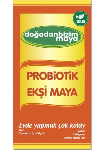 Doğadan Bizim Probiotik Ekşi Ekmek Mayası 1 Kutu 5 Şase