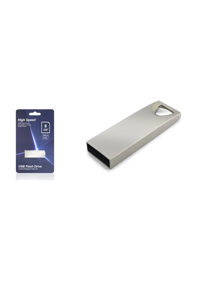 Kompakt Metal Gövde 8 Gb Usb 2.0 Flash Bellek 1