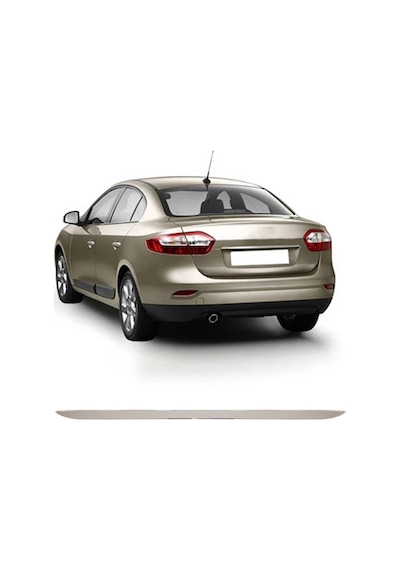 Renault Fluence Uyumlu 2010-2016 Krom Bagaj Alt Çıtası Paslanmaz Çelik