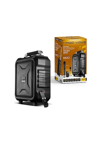 Magıcvoıce Mv-2015 Vhf El+Yaka Mikrofonlu Usb*Sd*Bt/Taşınabilir S