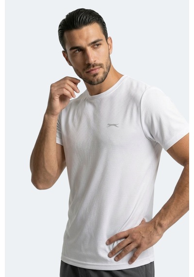 Slazenger Haunted I Erkek Beyaz Tişört