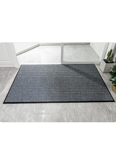 Gri Renk Çamur Kazıyıcı Sıyırıcı Kapı Önü Paspası 90x150