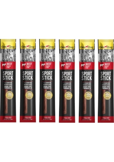Gimdog Sportsticks Sığır Etli Köpek Ödül Çubuğu 6 x 12 G
