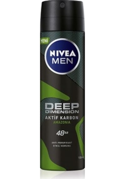 Nivea Men Deep Dimension Amazonia Erkek Sprey Deodorant 150 ML