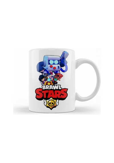 Brawl Stars Virüs 8 Bit Kupa Bardak Porselen No28177 Karışık