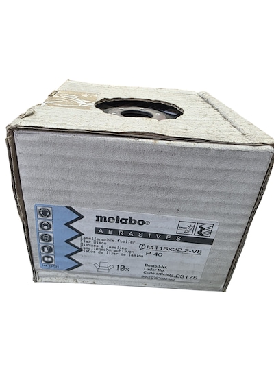 Metabo 115x22,23 P40 623175000 Inox Flap Disk 10 Adet