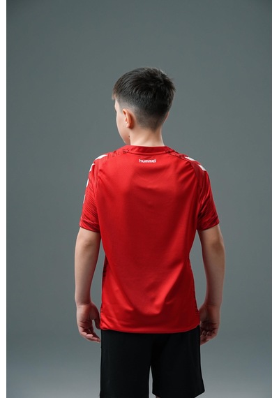 Hummel Line Kamp Tişört Kırmızı Çocuk