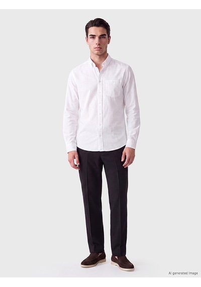 Lcwaıkıkı Classic Beyaz Regular Fit Erkek Gömlek