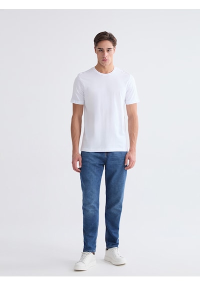 Lcwaıkıkı Classic Beyaz %100 Pamuk Regular Fit Basic Tişört