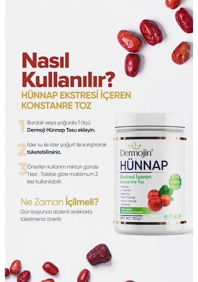 2 Adet Hünnap Eki İçeren Konsantre Toz