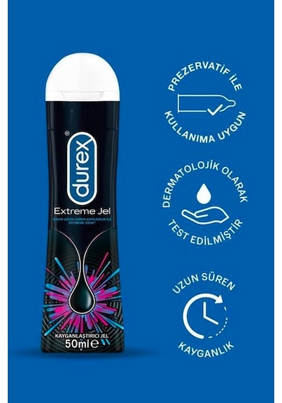 Durex Extreme  Prezervatif 20'li + Extreme Jel 50 ML