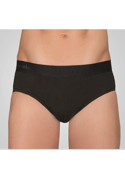 Berrak 1071 Erkek Beli Lastikli Slip Külot 10 Adet Siyah