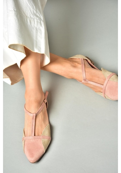 Fox Shoes Pudra/ten Kadın Babet B726881802 Pudra