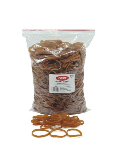 Ekoset Geniş Kauçuk Paket Ambalaj Kasa Lastiği 70X5Mm 1Kg