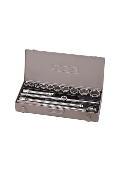 İzeltaş 1119 3/4” Altı Köşe Lokma Anahtar Takımı (14 parça, mm) 1119 00 6114