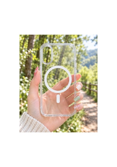 Apple iPhone Uyumlu 17-18 Güçlendirilmiş Magsafe Şarj Özellikli Sararmaz Kristal Sert Kapak Kılıf Ve Kırılmaz Ekran Koruyucu Beyaz Beyaz Apple iPhone Uyumlu 17-18 Güçlendirilmiş Magsafe Şarj Özellikli Sararmaz Kristal Sert Kapak Kılıf Ve Kırılmaz Ekran Koruyucu Beyaz Beyaz