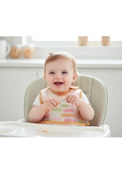 Babyjem Leke Tutmaz Giymeli Dinozor Mama Önlüğü