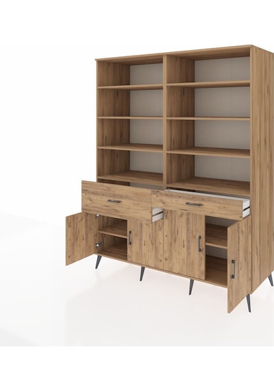 Kronos Gardrop 10 Raflı 2 Çekmeceli 4 Kapaklı 176x59x221 Çam-çam Çam Kronos Gardrop 10 Raflı 2 Çekmeceli 4 Kapaklı 176x59x221 Çam-çam Çam