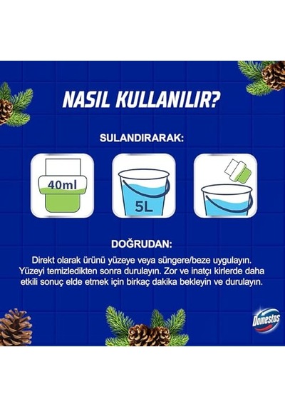 Domestos Yüzey Temizleyici Yoğun Kıvam Çam 1500 Ml 100'lü Set