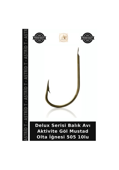Delux Serisi Balık Avı Aktivite Göl Mustad Olta İğnesi 505 10lu No:5-0