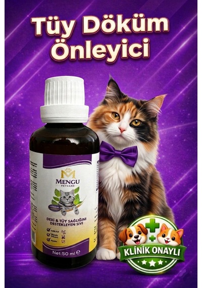 Tüy Dökülmesini Önleyici Ve Tüy Sağlığını Destekleyici Kediler İçin Biotin'li B Complex Damla 50 Ml