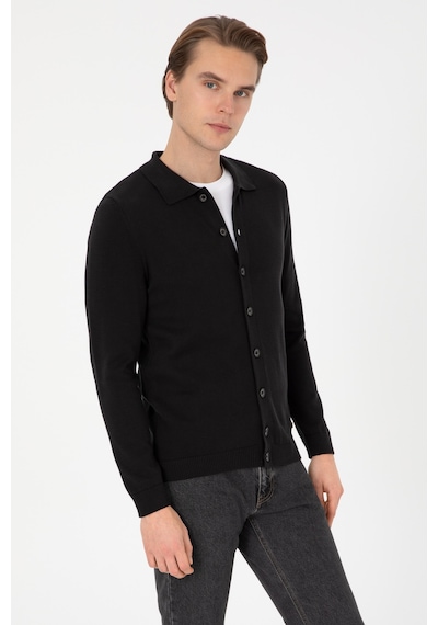 U.s. Polo Assn. Erkek Siyah Hırka Triko 50313690-vr046 Siyah