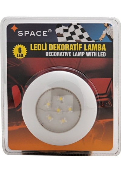 Ledli Dekoratif Tavan Lambası 6led Yuvarlak 24v /laak120-1-24