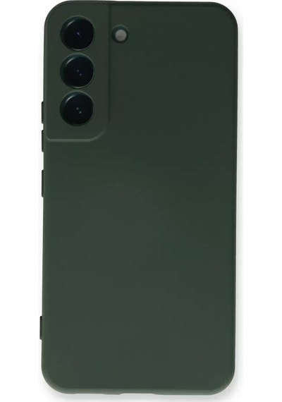 Newface Samsung Galaxy S23 Plus Kılıf Nano İçi Kadife Silikon - Koyu Yeşil