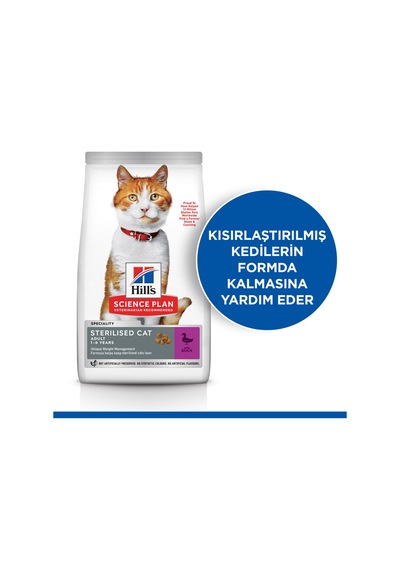 Scıence Plan Ördekli Kısırlaştırılmış Yetişkin Kedi Maması 10 Kg