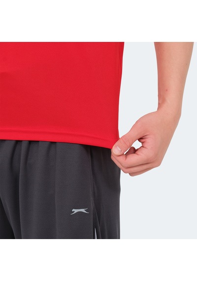Slazenger RAJYA Erkek Kolsuz Kırmızı Tişört