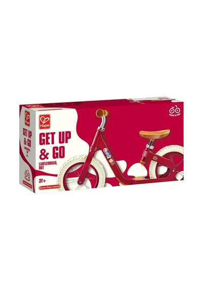 Hape Get Up & Go Denge Bisikleti,çevre Dostu, Hafif Ve Dayanıklı Tasarım Çocuk Bisikleti Kırmızı